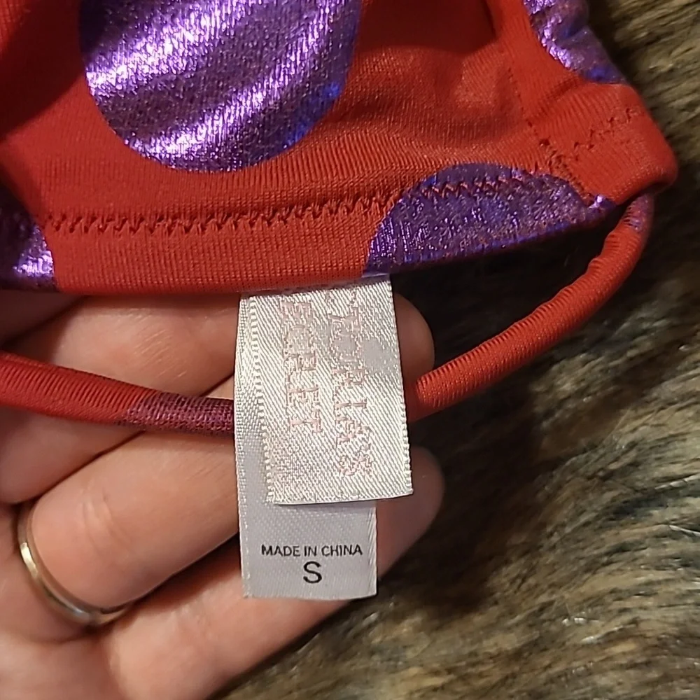 Victoria's Secret Women's Bathing Suit Bikini Top and Bottoms Polka Dots Vintage - Picture 4 of 8